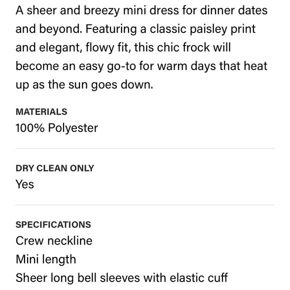 Joie Manning Paisley Dress - Picture 8 of 8